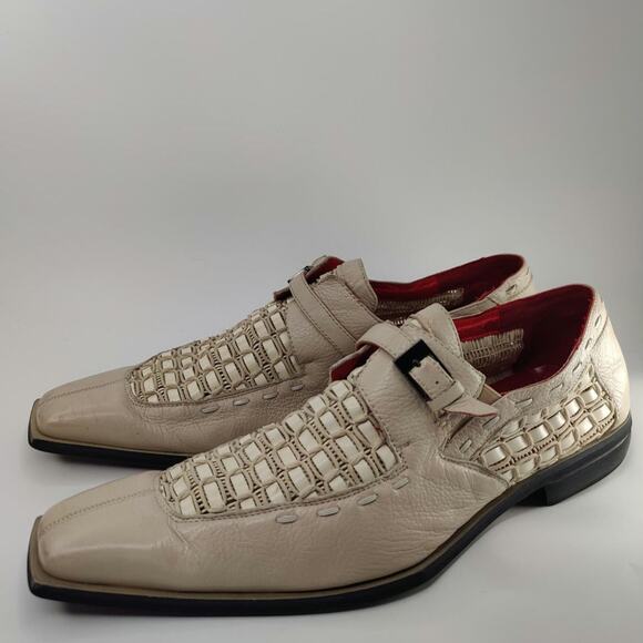 Umberto Pellegrini Woven leather shoes sz 10.5 main image 7